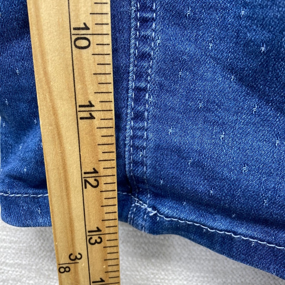 EST. 1946 by Cato's Womens White Polka Dot Denim Bermuda Shorts‎ Size 18W - Picture 6 of 10